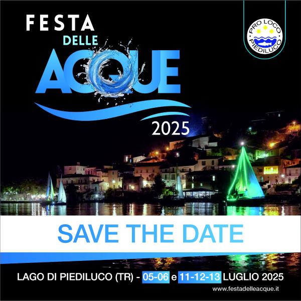 Locandina della Festa delle Acque a Terni
