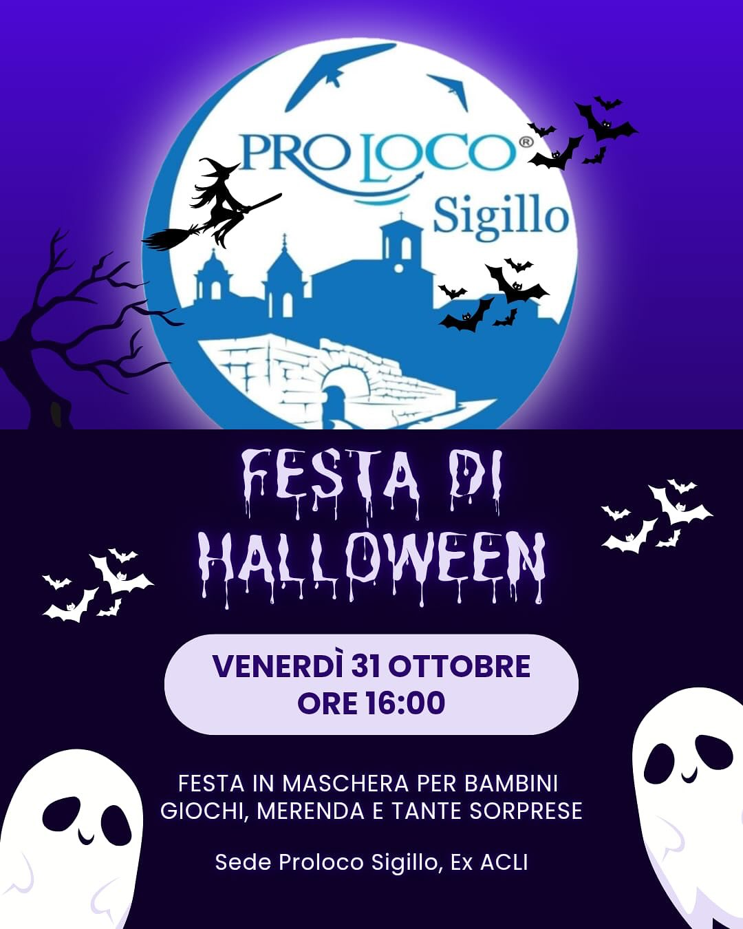 Affiche de Festa di Halloween à Sigillo