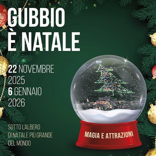 Locandina di Gubbio è Natale 2025 a Gubbio