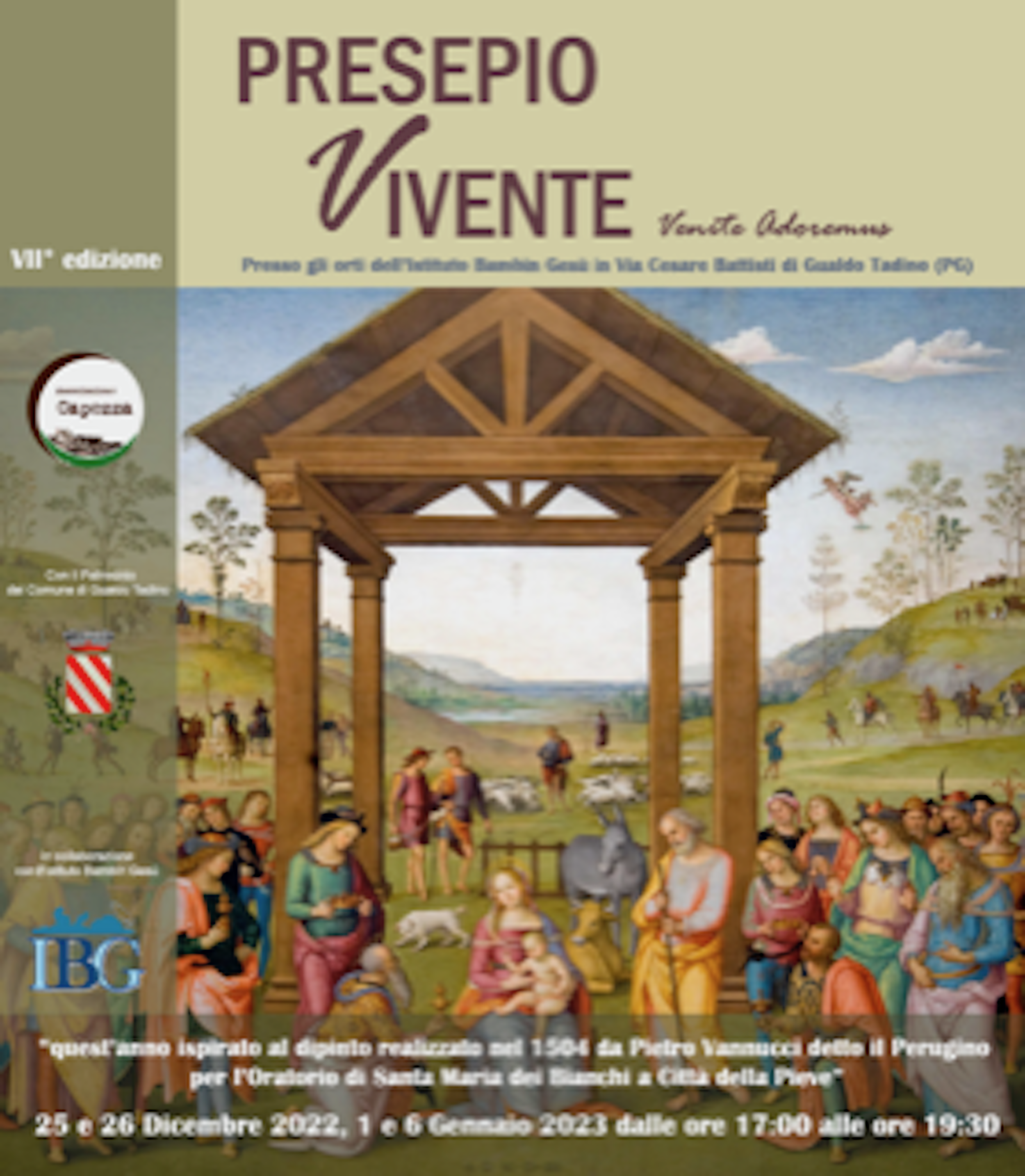 Titolo: Presepio Vivente “Venite Adoremus” – Gualdo Tadino