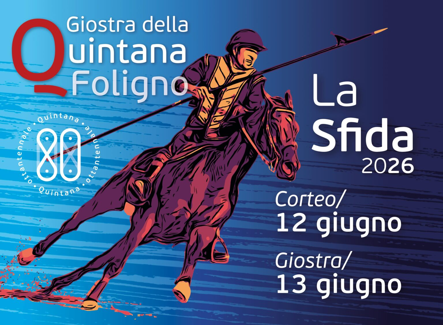 Locandina della Giostra della Quintana: La sfida a Foligno