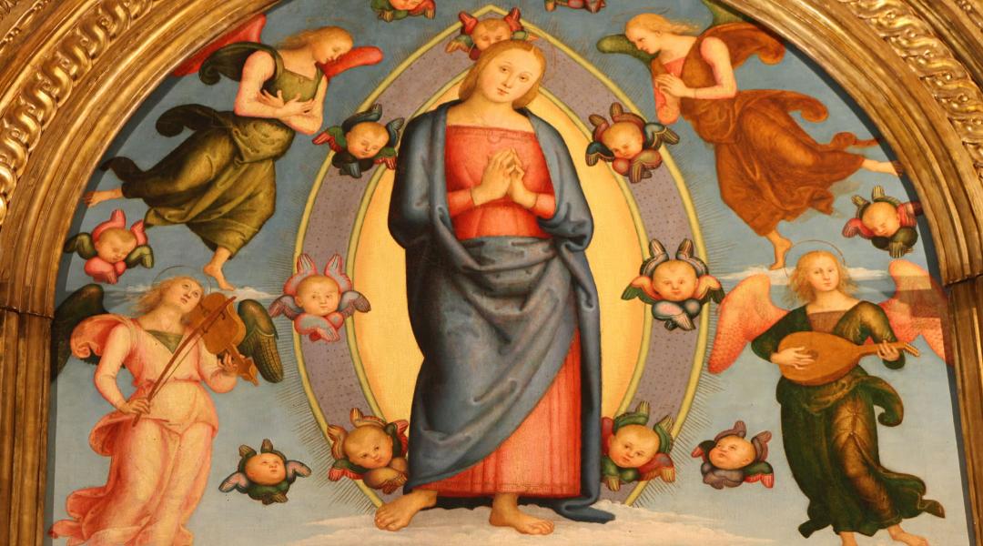 Assumption of Mary by the painter Pietro Vannucci, better known as Perugino, 1513