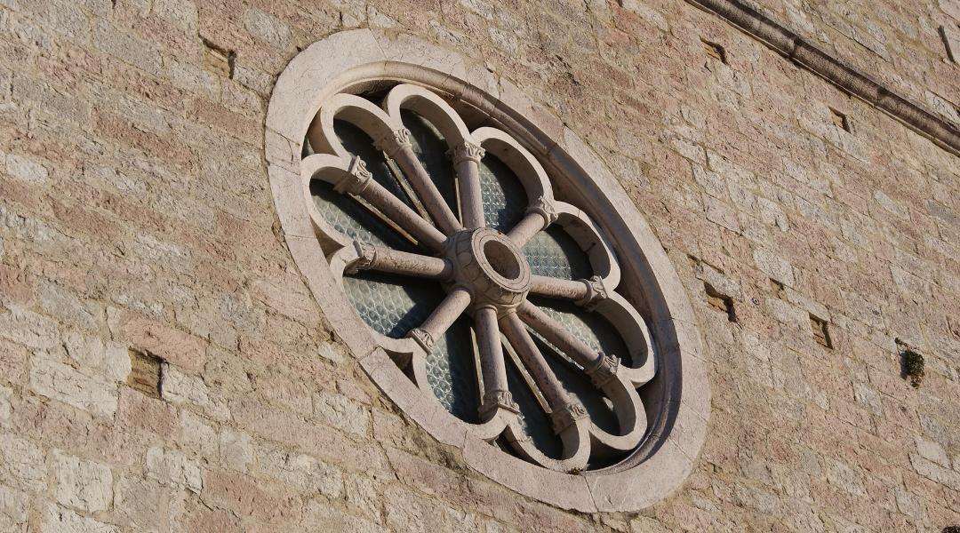 Facciata della chiesa di San Giovanni Battista a Vallo di Nera