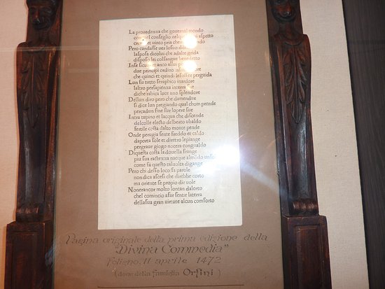 Titolo: Museo della Stampa. The First Edition of the Divine Comedy