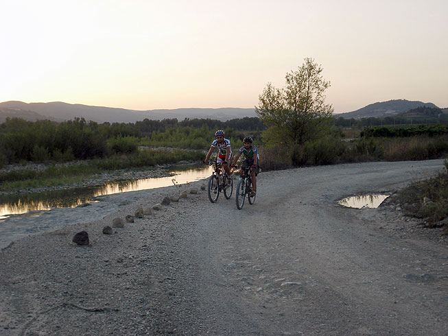 Orvieto and the badlands - Sunset Paglia river