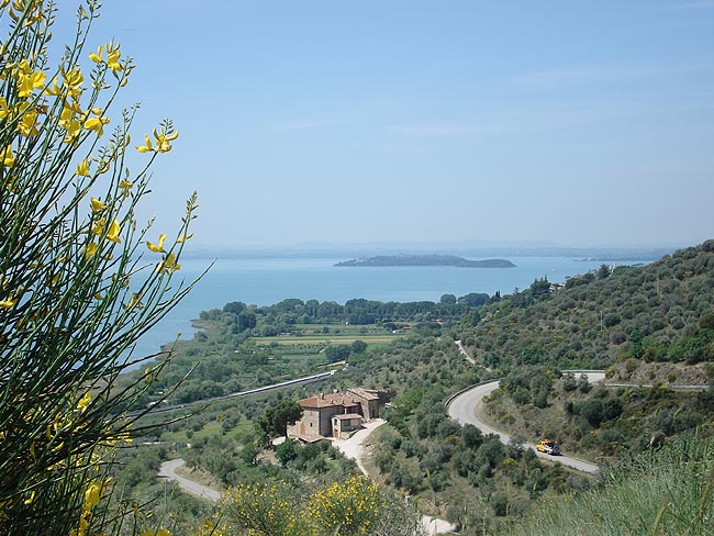 Parcours difficile du Tibre au lac Trasimène