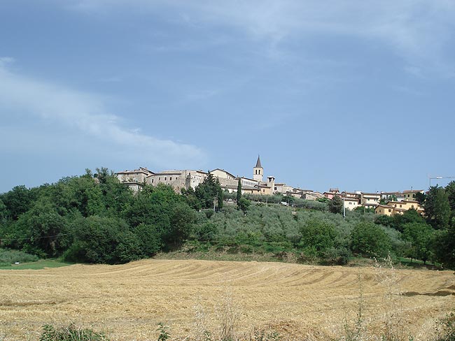  The Monti Martani hills and the 