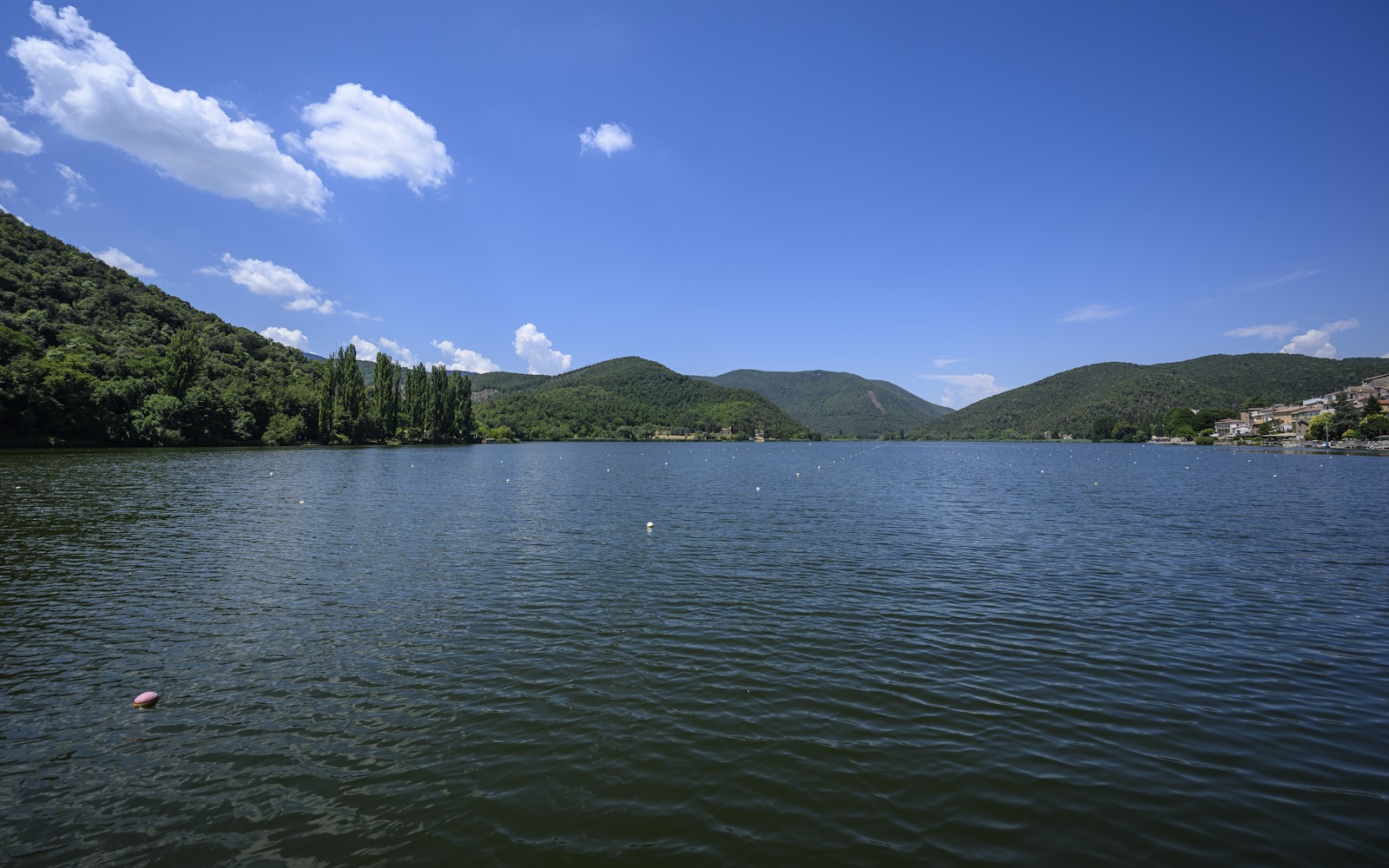 Rowing and other aquatic sports at Lake Piediluco