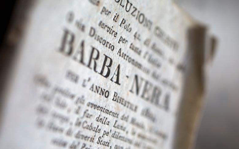 Immagine: Booklet Almanac with the inscription “Barbanera”, for the leap year 1804 