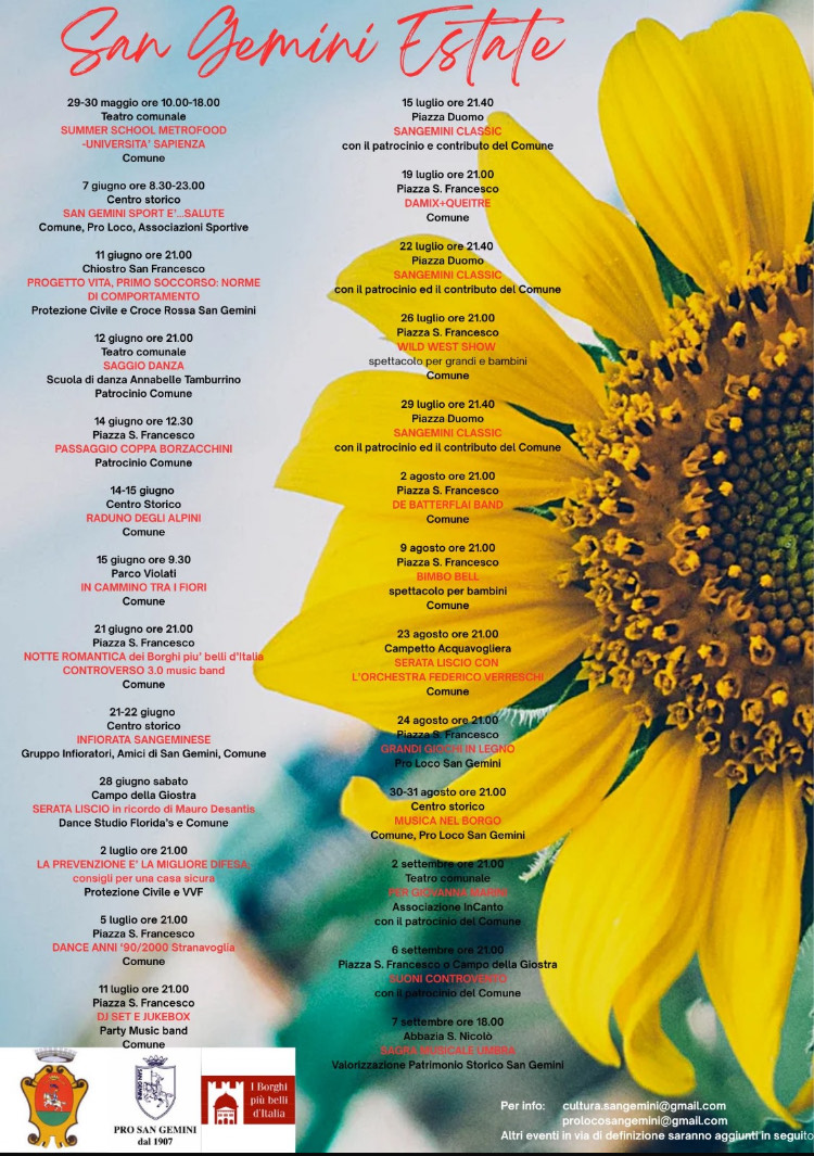 Banner of San Gemini Estate in San Gemini