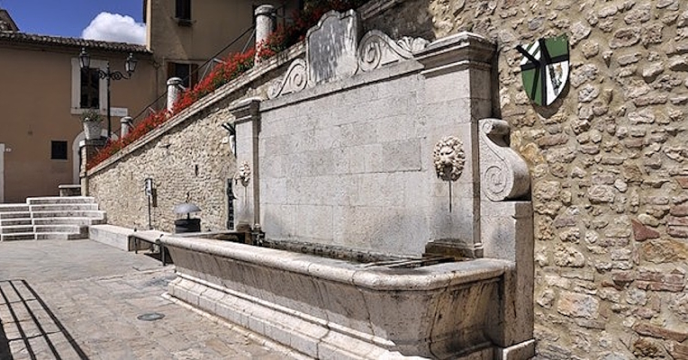 Mineral water spring in Sangemini, located within the town.