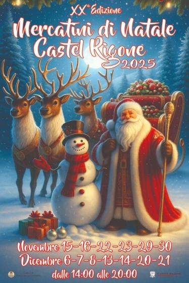 playbill mercatini di natale 2025 - castel rigone - Passignano sul Trasimeno