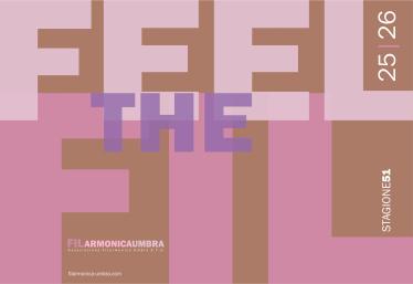 Poster of the Filarmonica Umbra Concert Season 2025–2026 in Terni