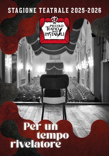 Poster of the 2025/2026 Theatre season in Piccolo Teatro degli Stabili in Assisi