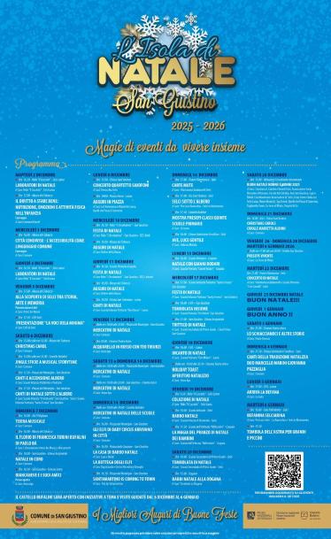 poster isola di natale a san giustino 2025