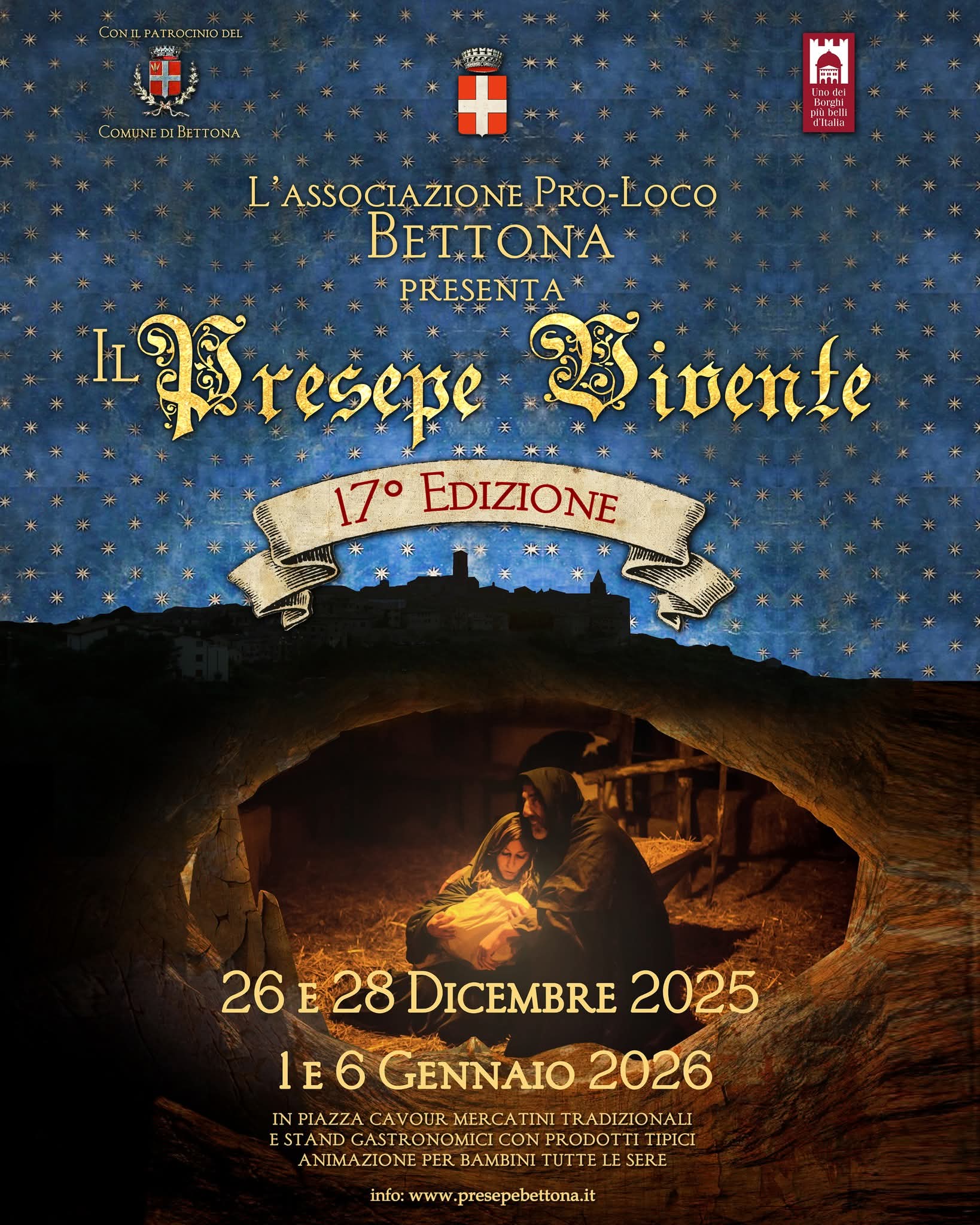 playbill Presepe Vivente di Bettona 2024 - Bettona