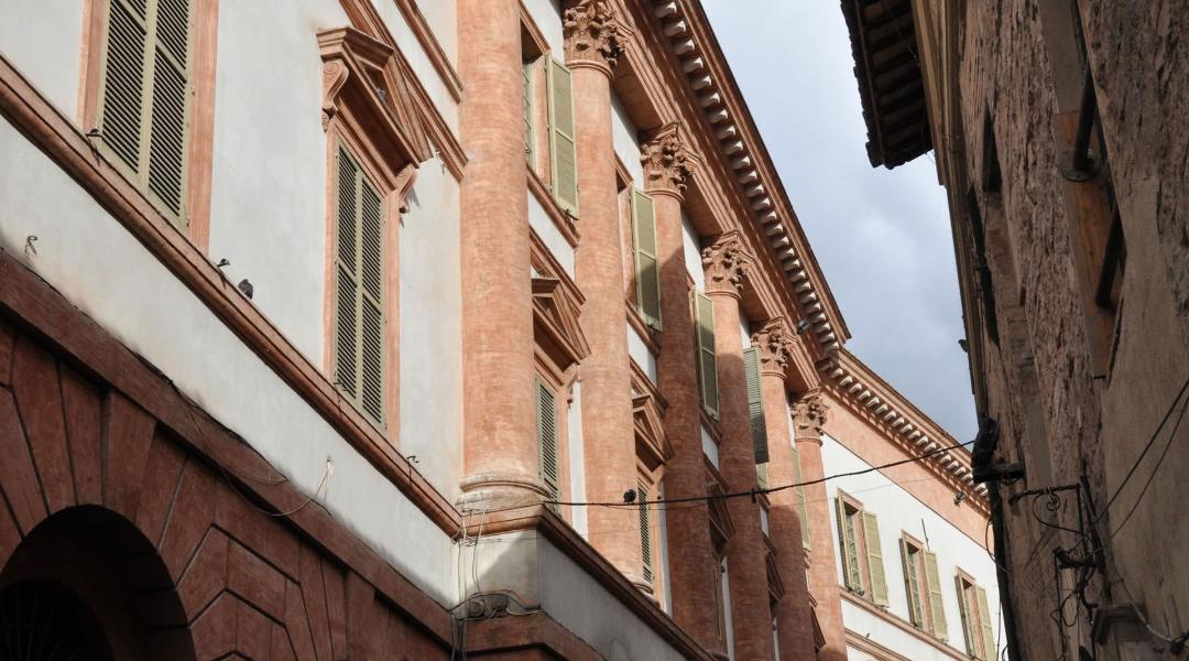 Veduta esterna di Palazzo Trinci