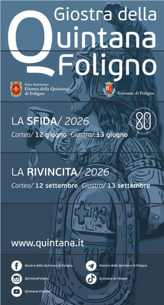 Locandina della Giostra della Quintana. La Rivincita a Foligno