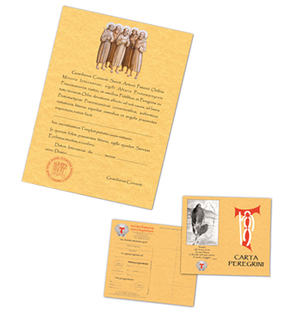 Bild der Pilgerurkunde des Weges der Protomärtyrer