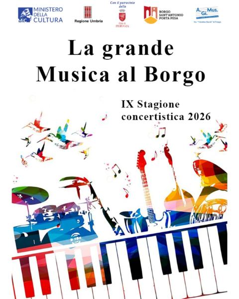 Poster La Grande Musica al Borgo 2026