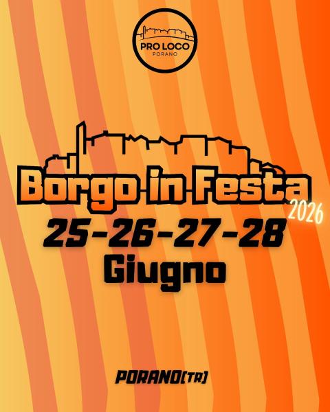 Poster Borgo in festa 2026 a Porano