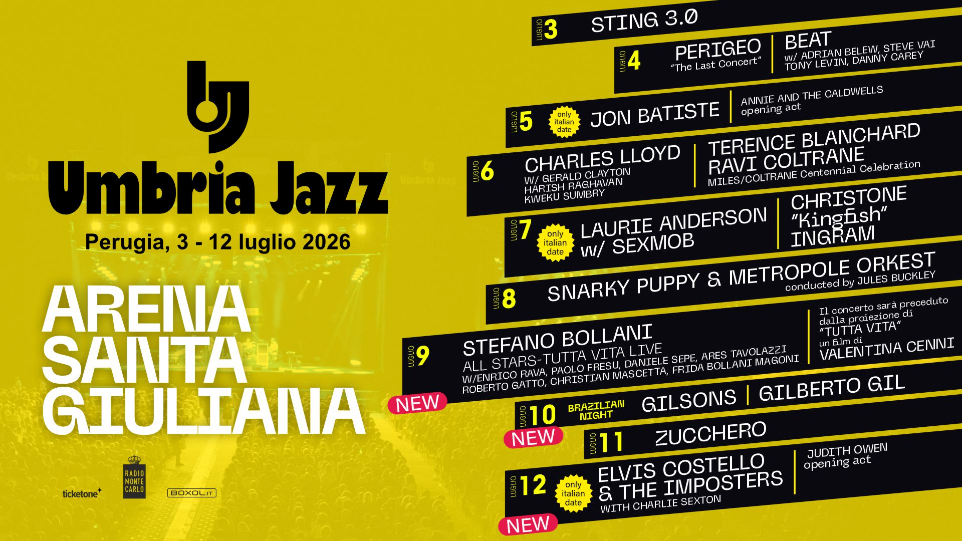 Poster of umbria jazz 2026 in Perugia